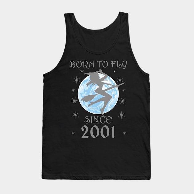 BORN TO FLY SINCE 1937 WITCHCRAFT T-SHIRT | WICCA BIRTHDAY WITCH GIFT Tank Top by Chameleon Living